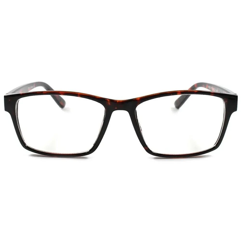 Casual Mens Womens Modern Stylish Dapper Smart Tortoise Clear Lens Glasses G8
